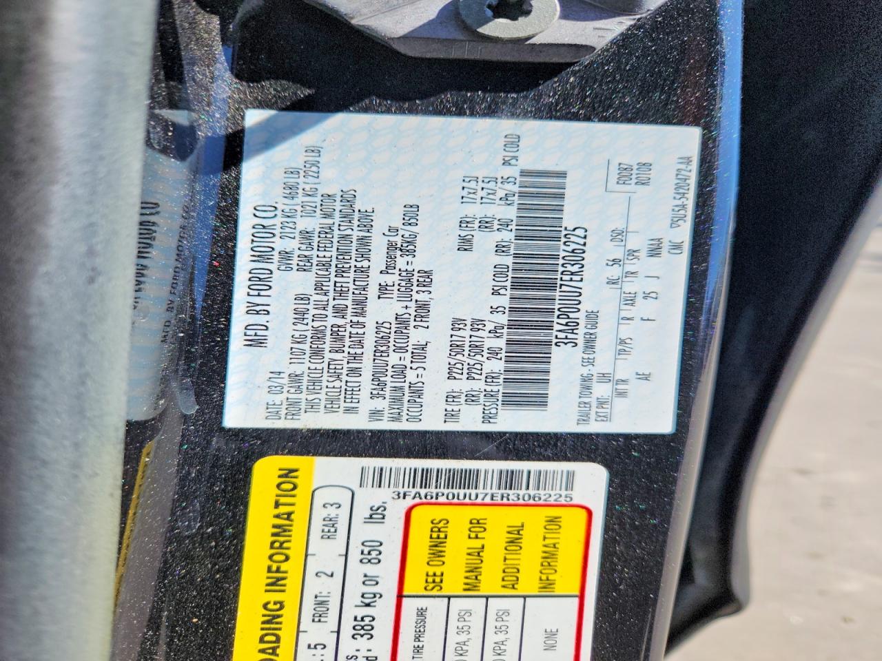 2014 FORD FUSION