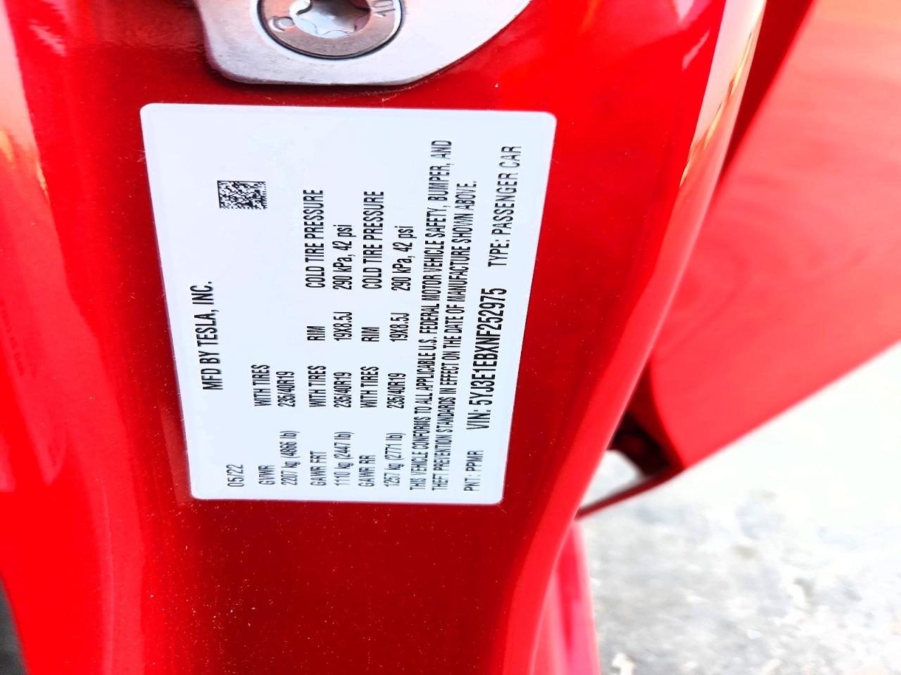 2022 TESLA MODEL 3