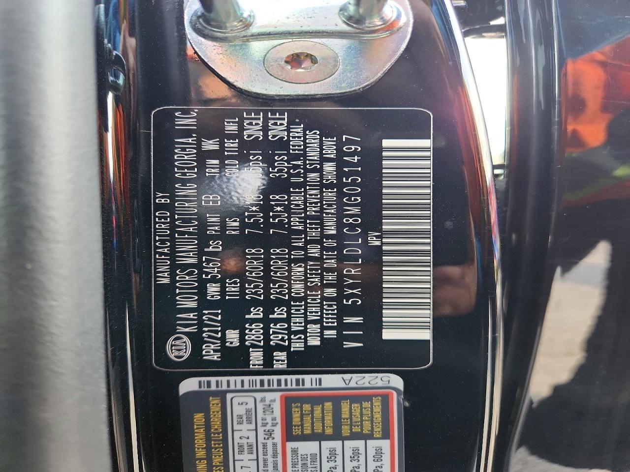 2021 KIA SORENTO