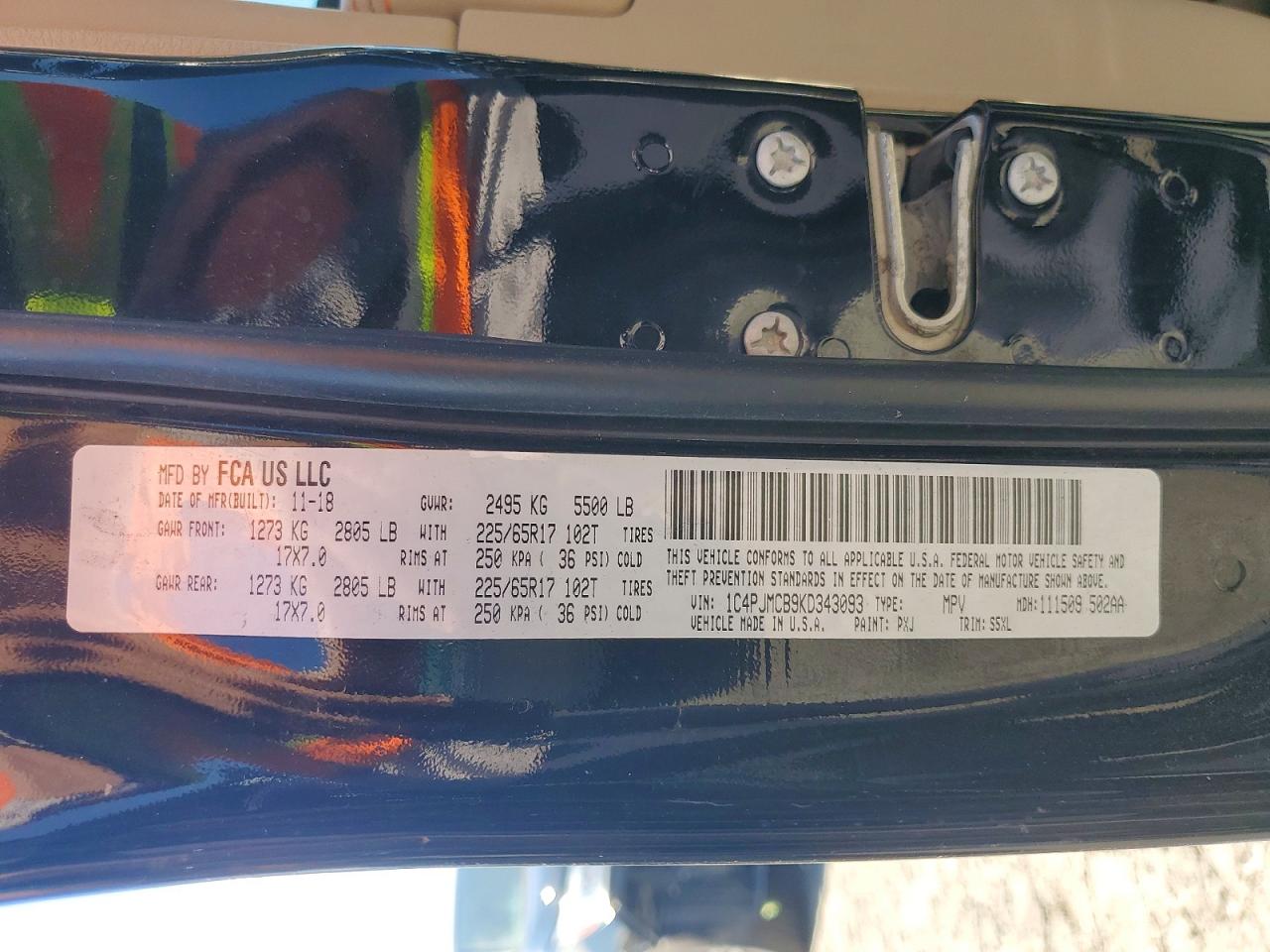 2019 JEEP GRAND CHER