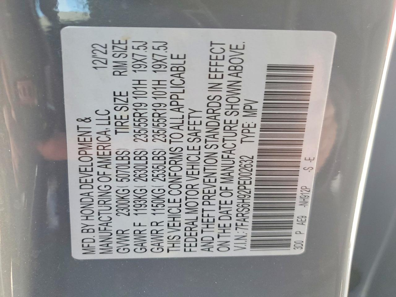 2023 HONDA CRV