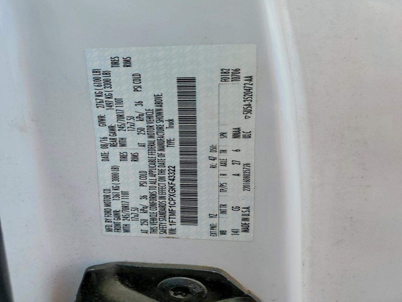 2016 FORD F150