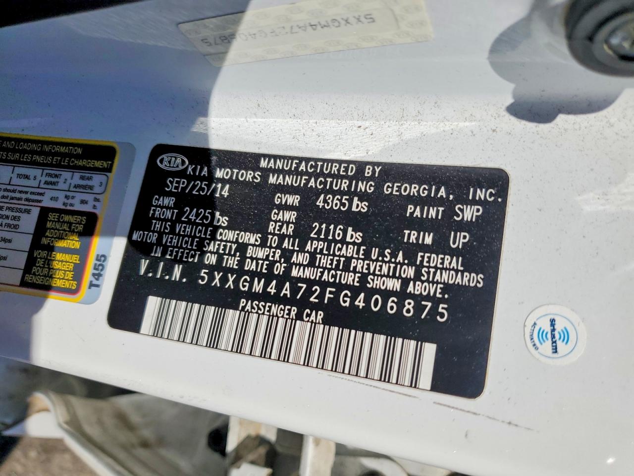 2015 KIA OPTIMA