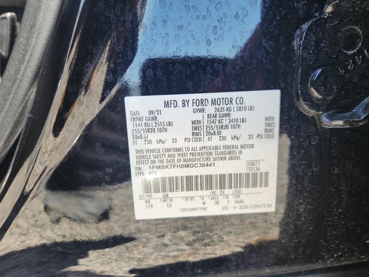 2021 FORD EXPLORER