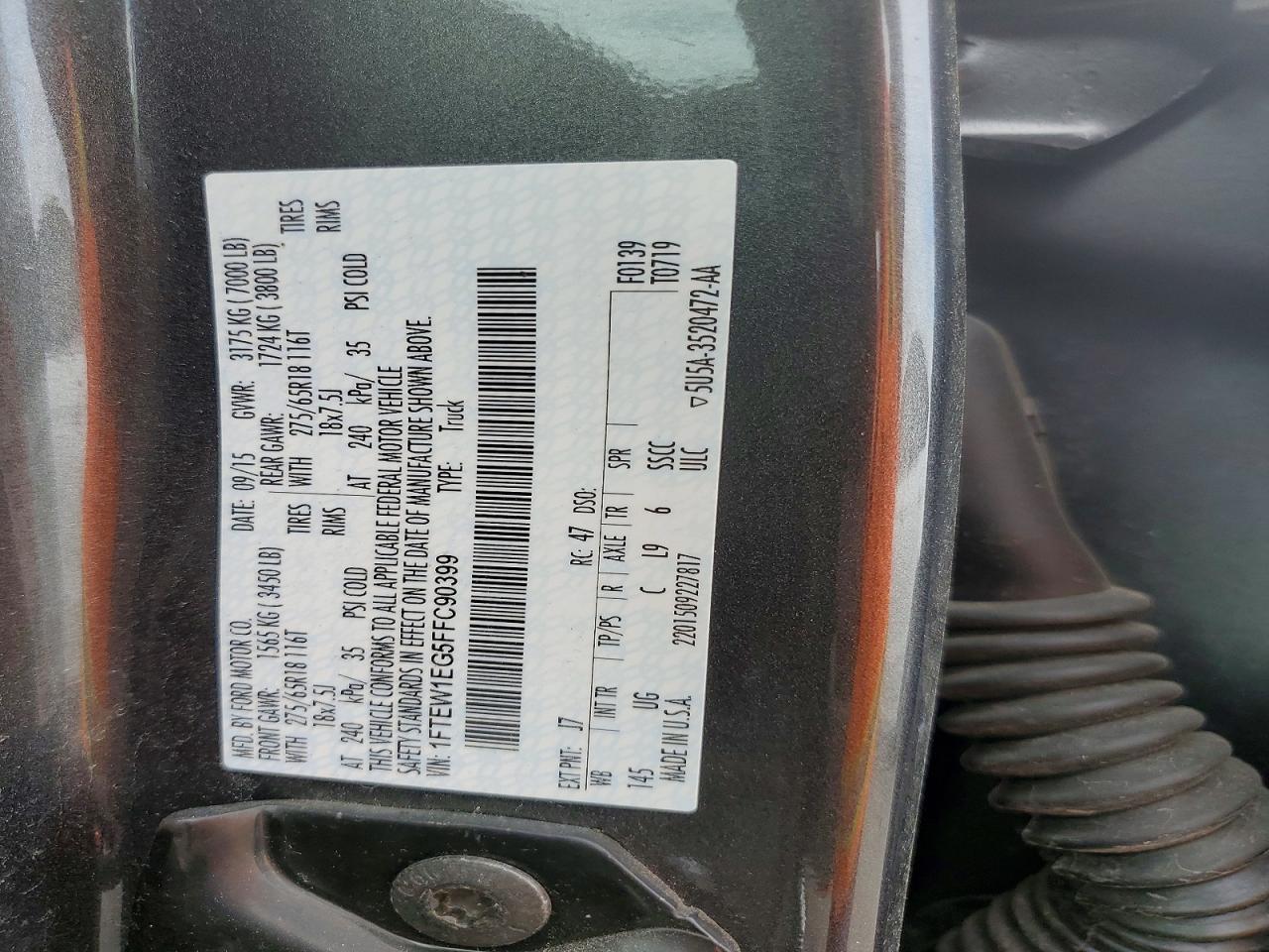 2015 FORD F150