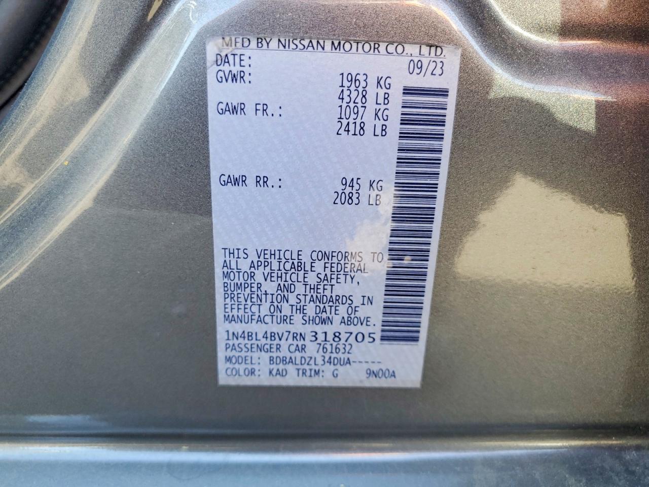 2024 NISSAN ALTIMA