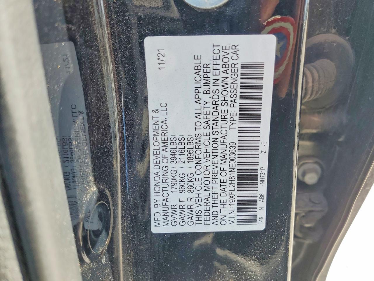 2022 HONDA CIVIC