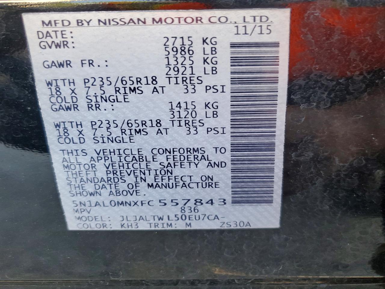 2015 INFINITI QX60