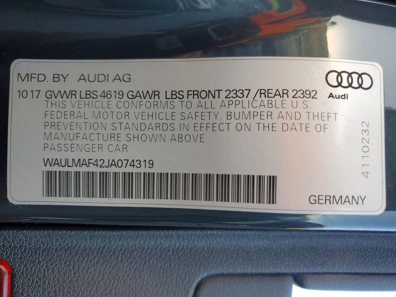 2018 AUDI A4