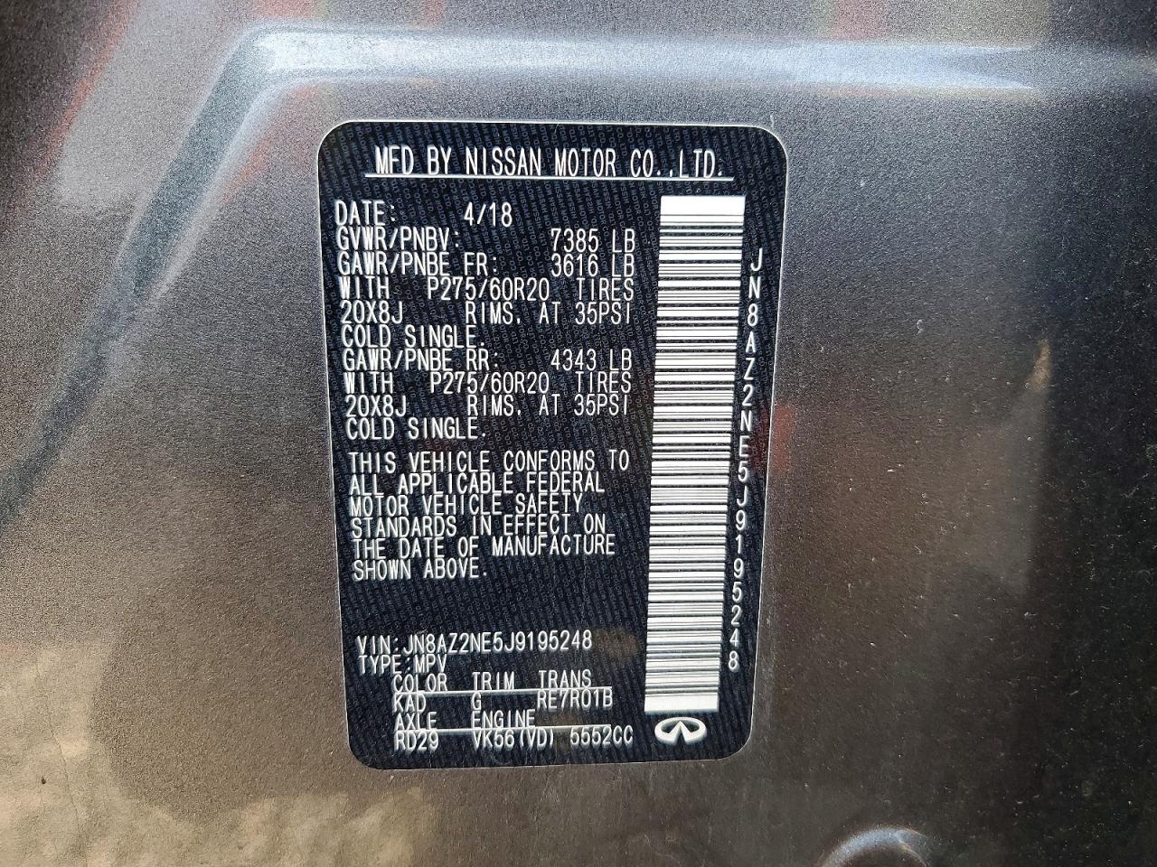 2018 INFINITI QX80