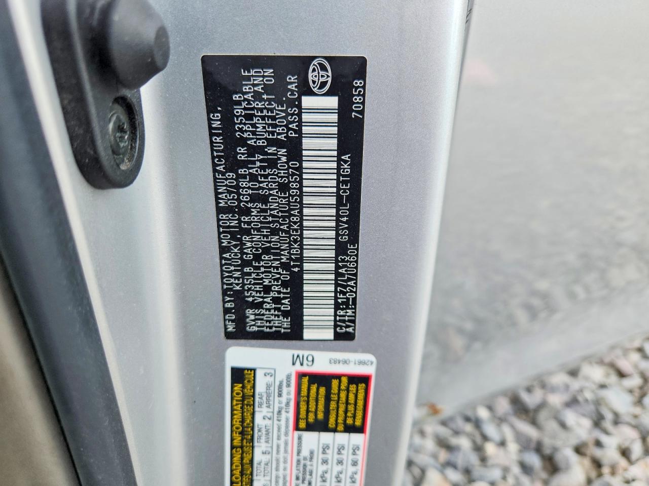 2010 TOYOTA CAMRY