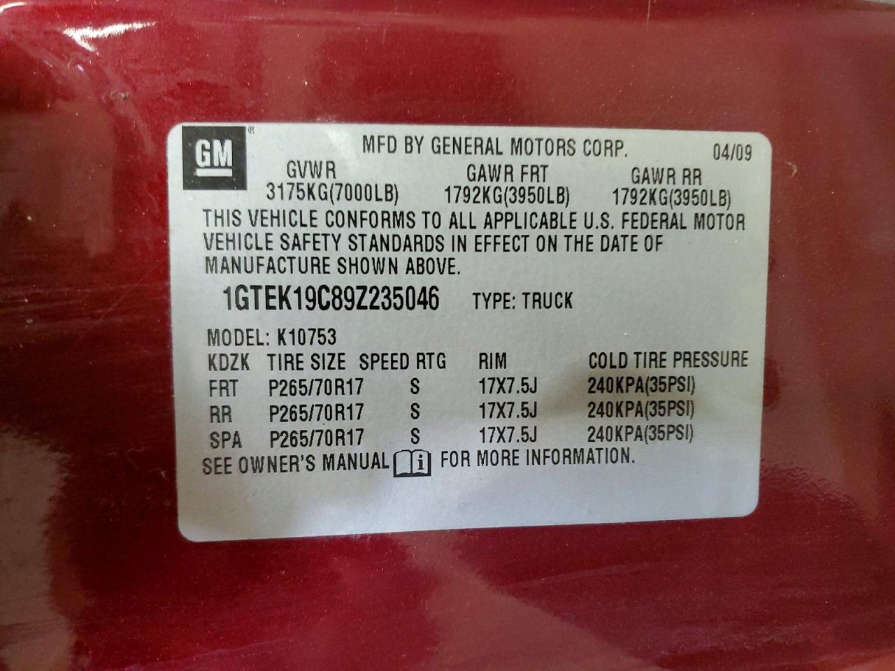 2009 GMC SIERRA