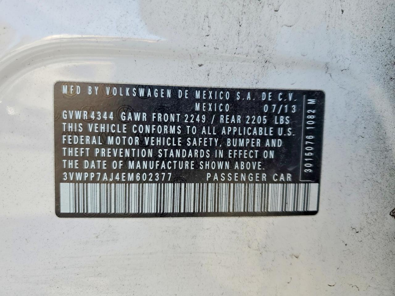 2014 VOLKSWAGEN JETTA