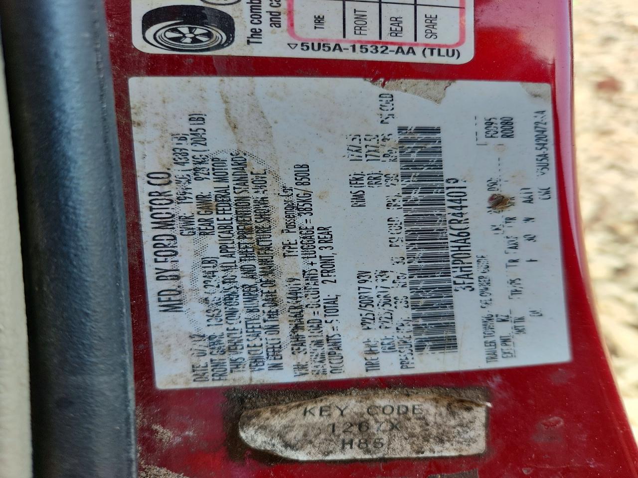 2012 FORD FUSION