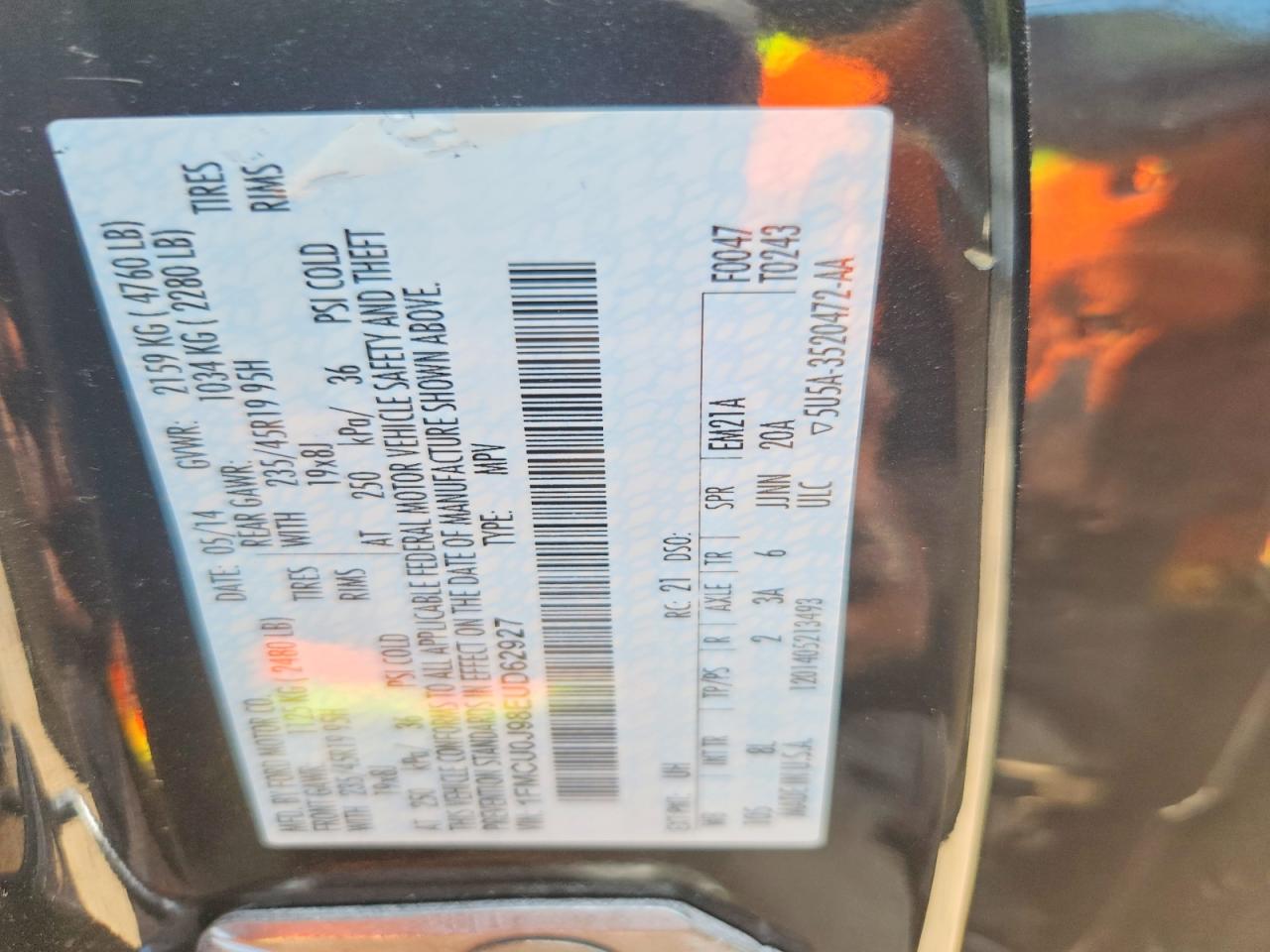 2014 FORD ESCAPE