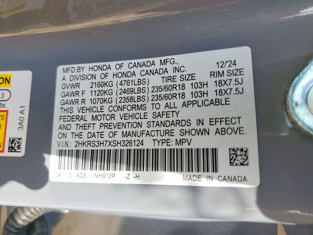 2025 HONDA CRV