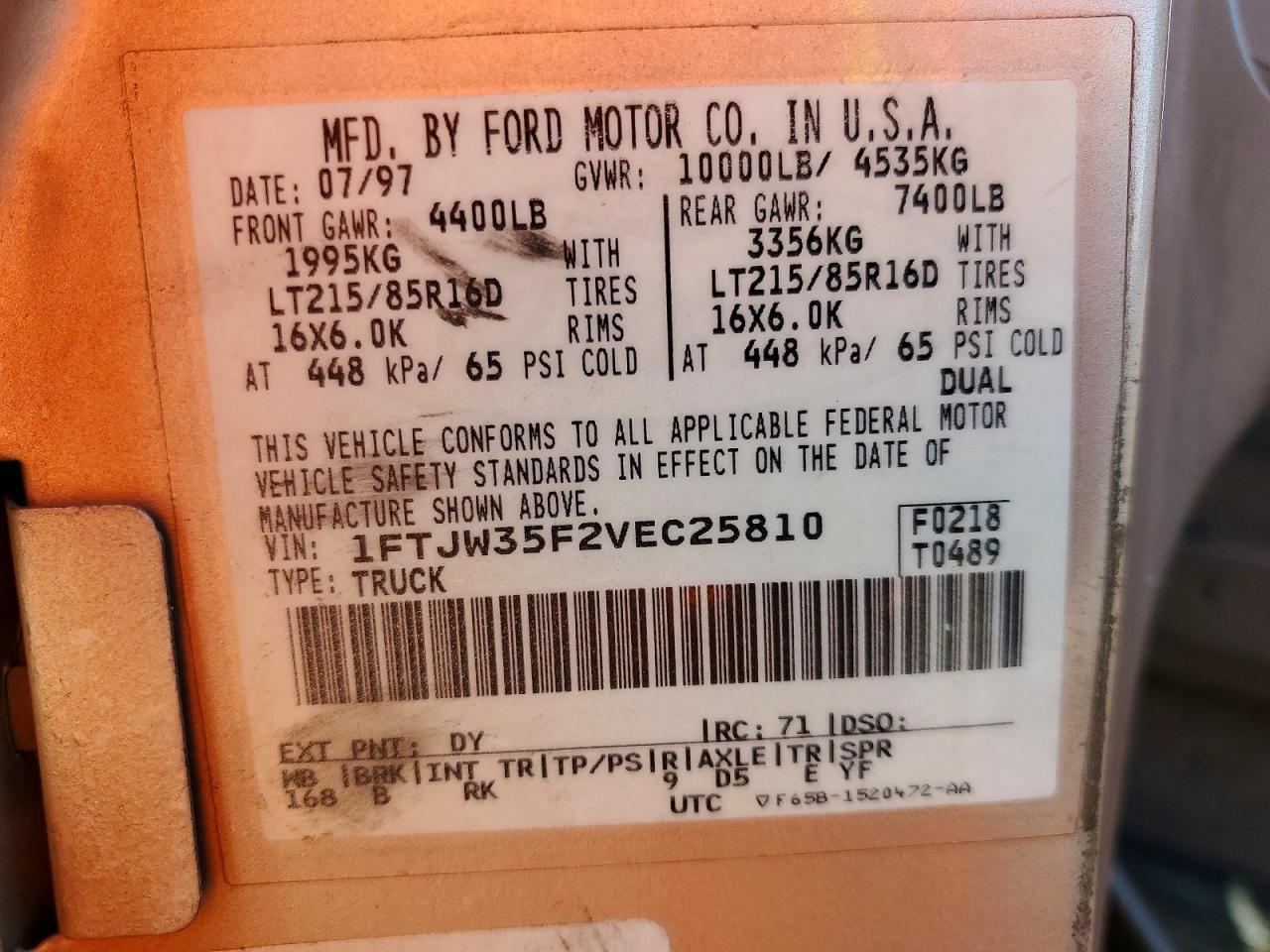 1997 FORD F350