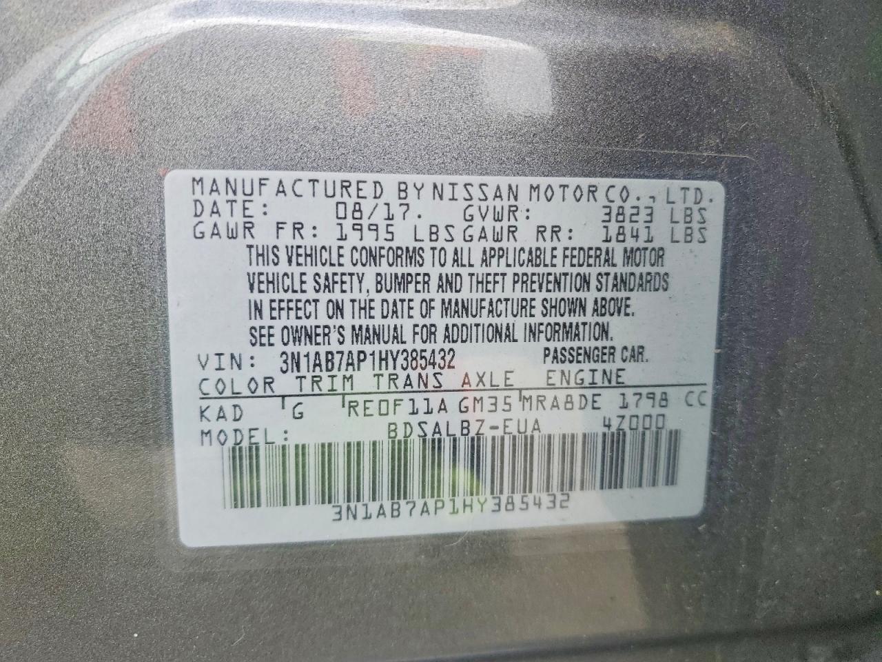2017 NISSAN SENTRA