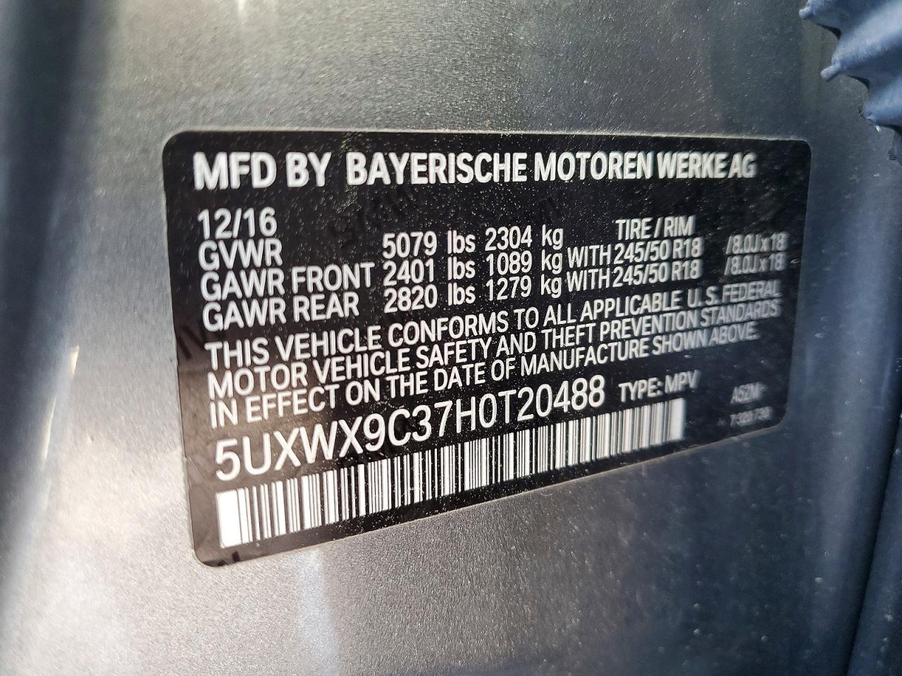2017 BMW X3