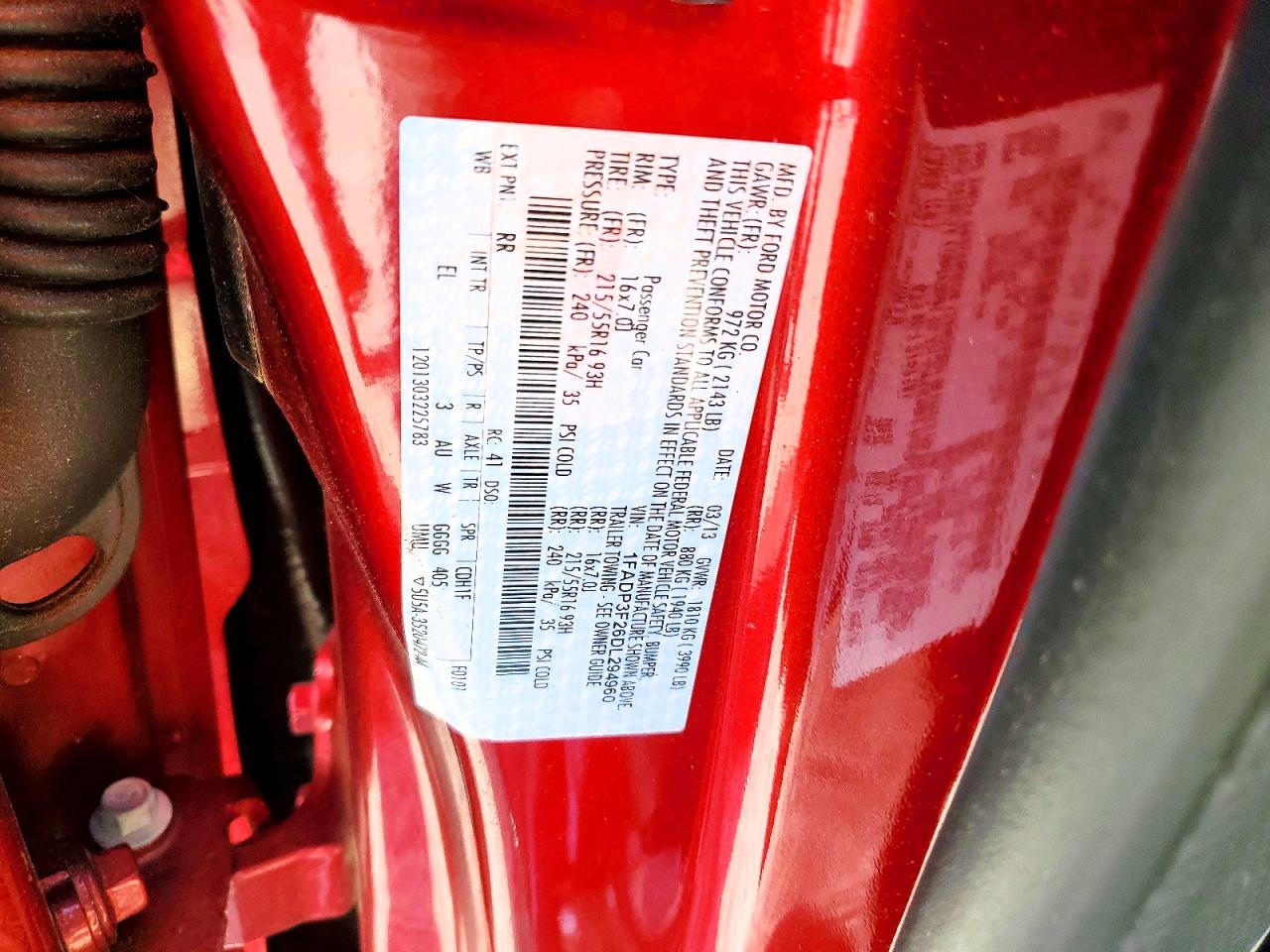2013 FORD FOCUS