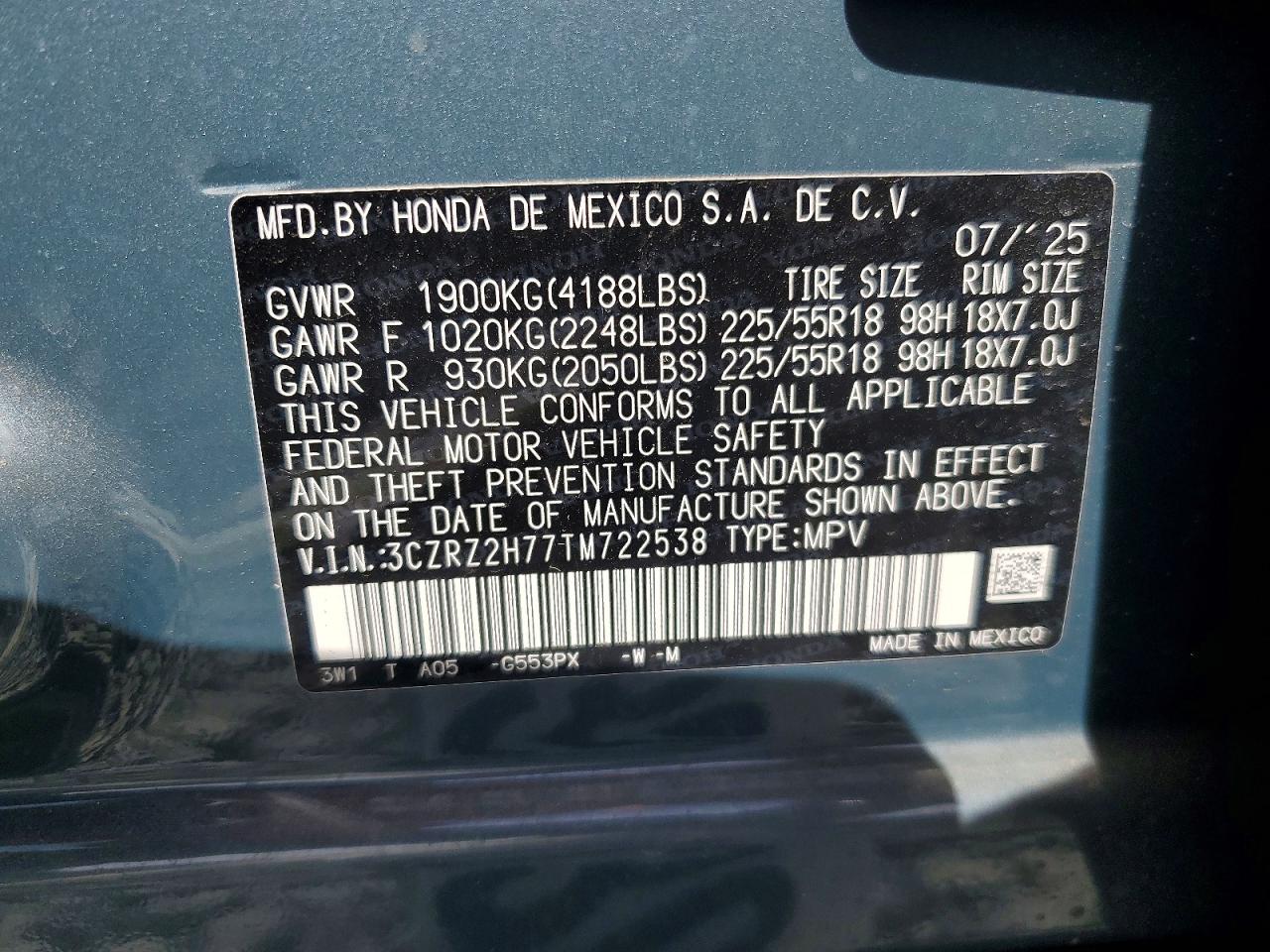 2026 HONDA HR-V