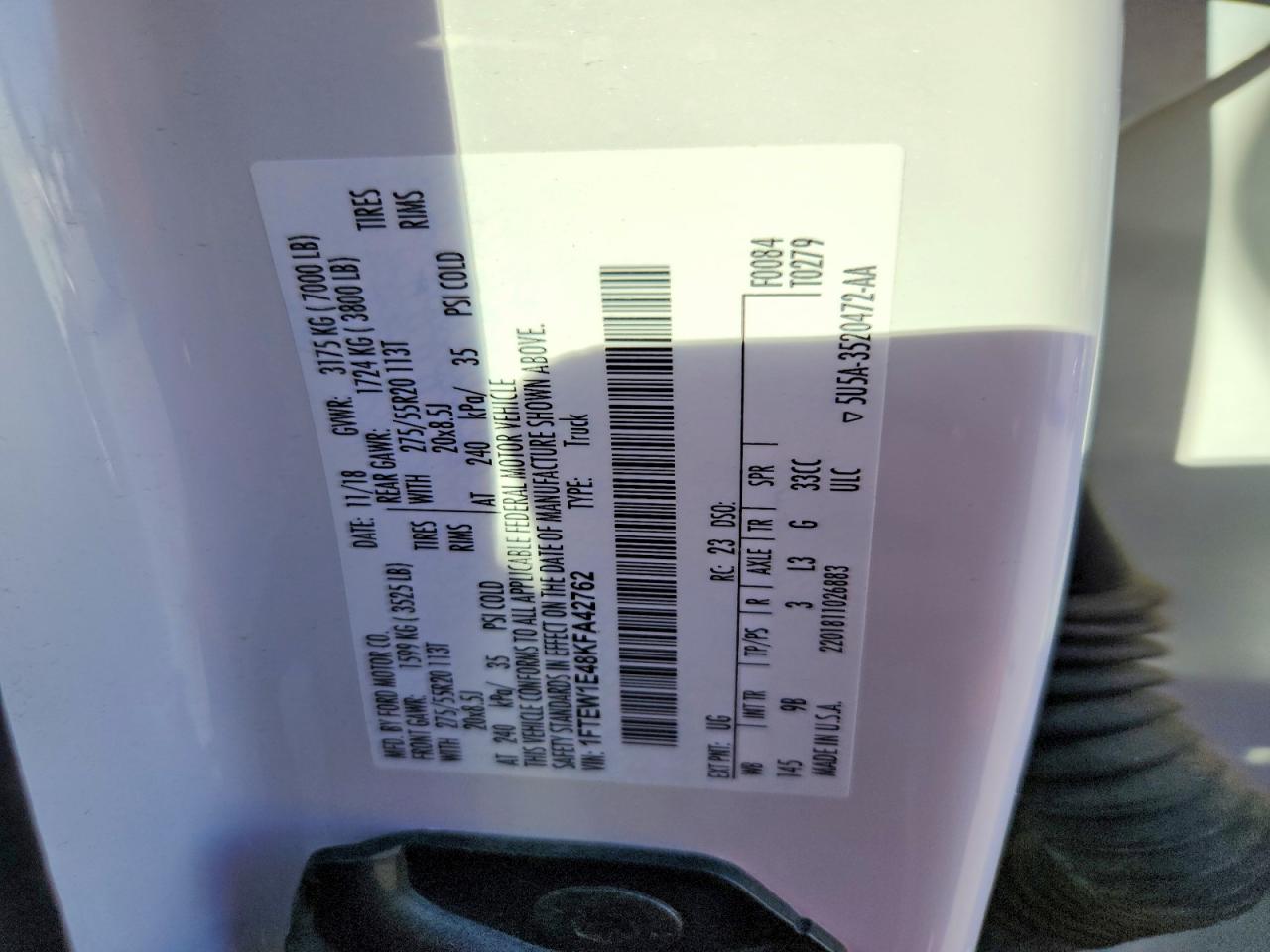 2019 FORD F150