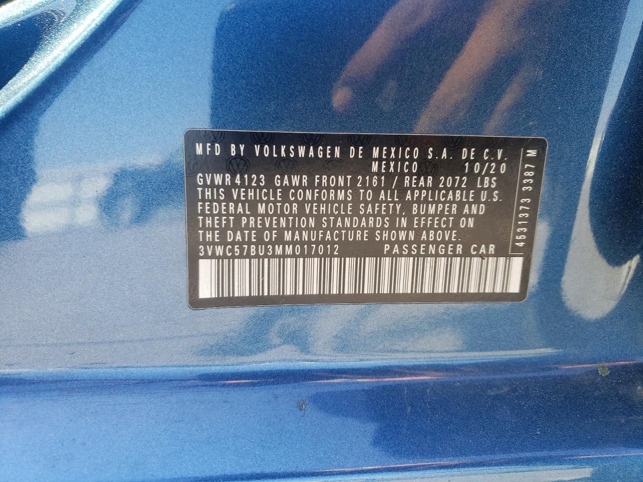 2021 VOLKSWAGEN JETTA