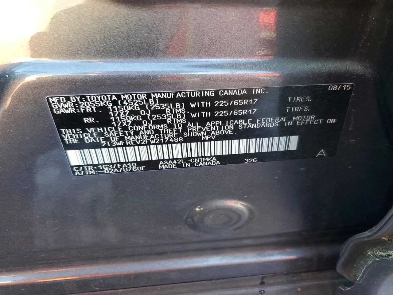 2015 TOYOTA RAV4