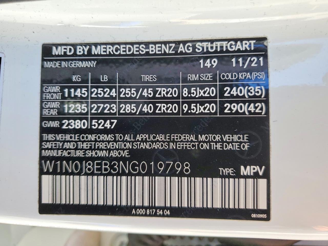 2022 MERCEDES-BENZ ALL OTHER