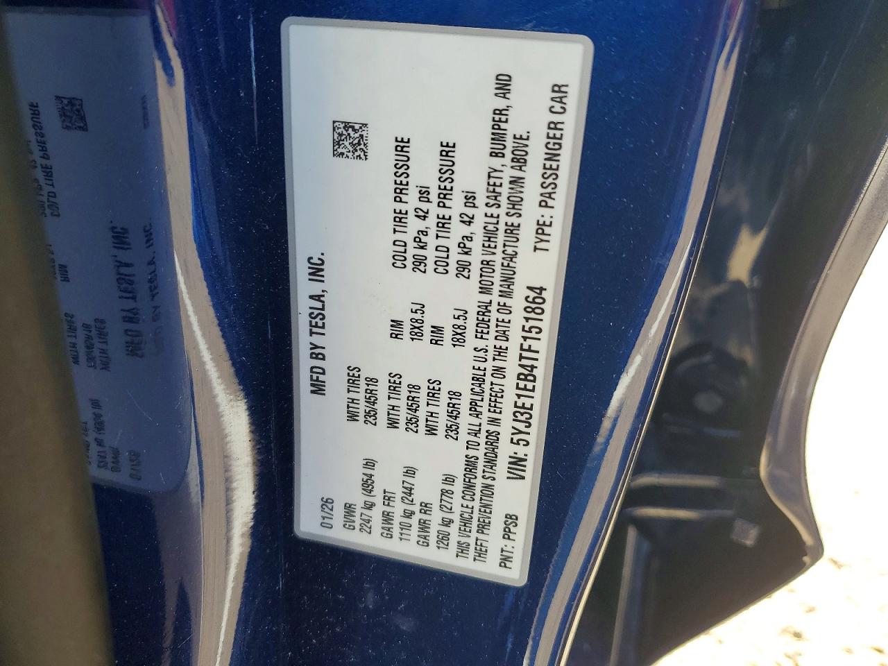 2026 TESLA MODEL 3