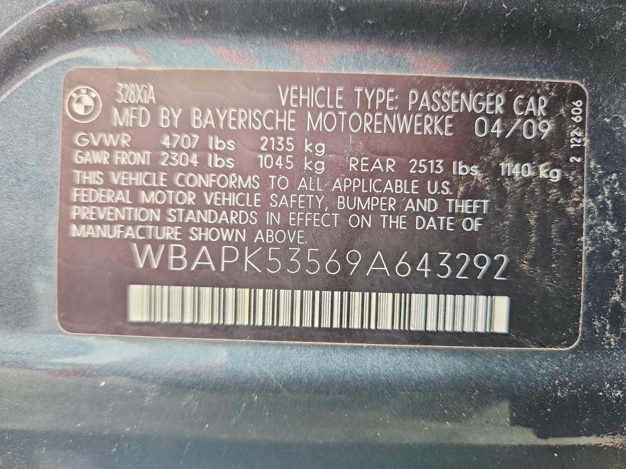 2009 BMW 3 SERIES