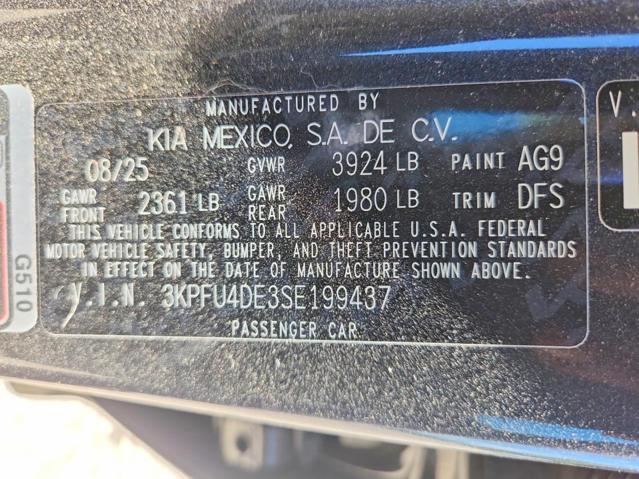 2025 KIA ALL OTHER