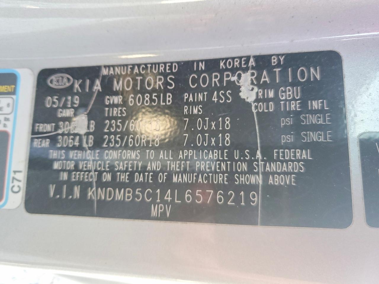 2020 KIA SEDONA