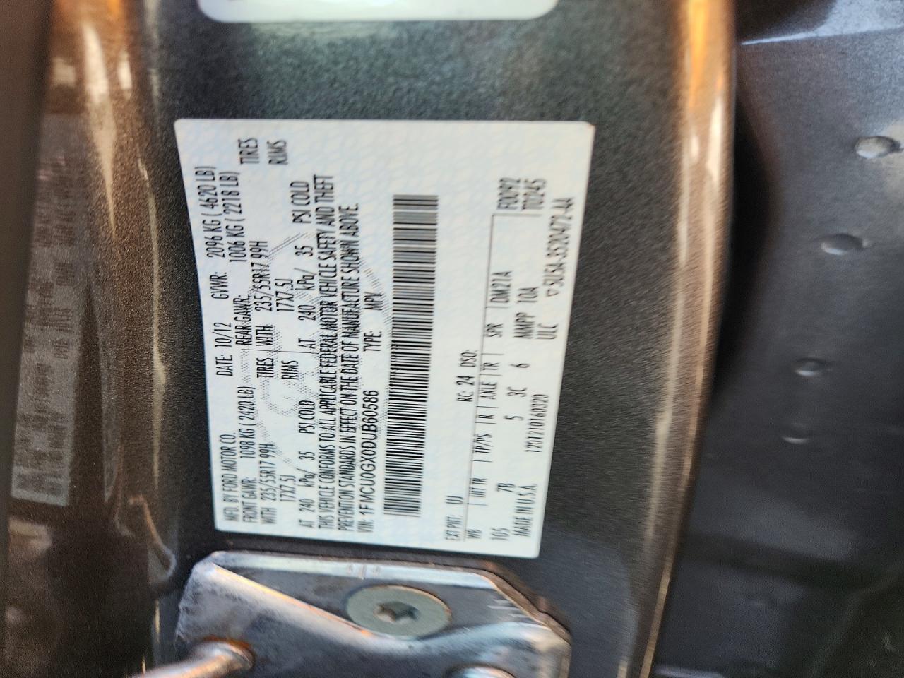 2013 FORD ESCAPE