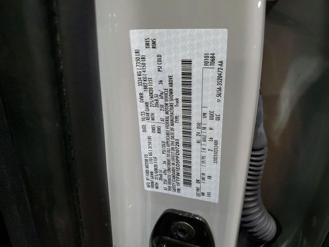 2023 FORD F150