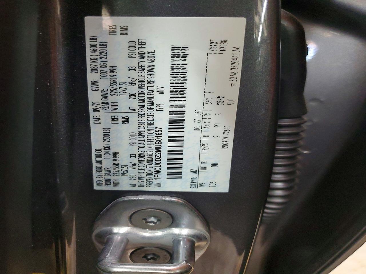 2021 FORD ESCAPE