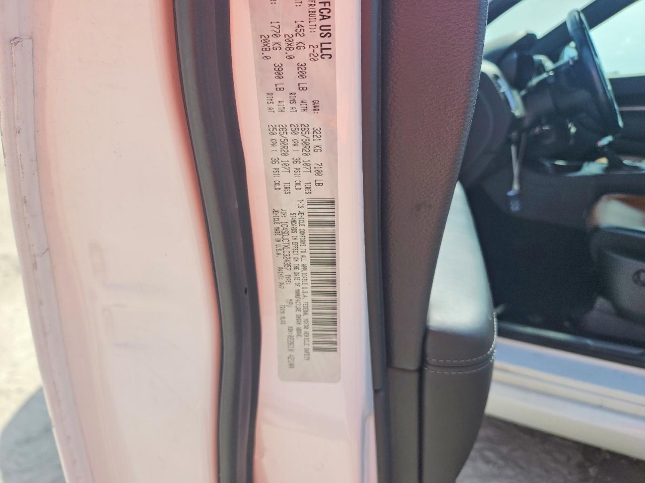 2020 DODGE DURANGO