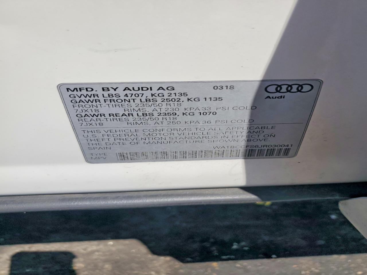 2018 AUDI Q3