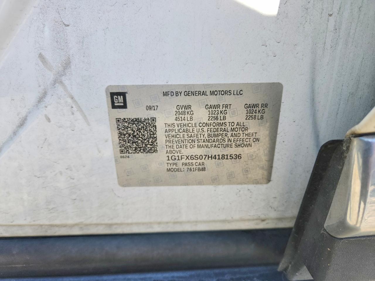 2017 CHEVROLET BOLT