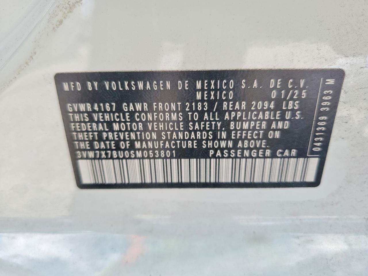 2025 VOLKSWAGEN JETTA