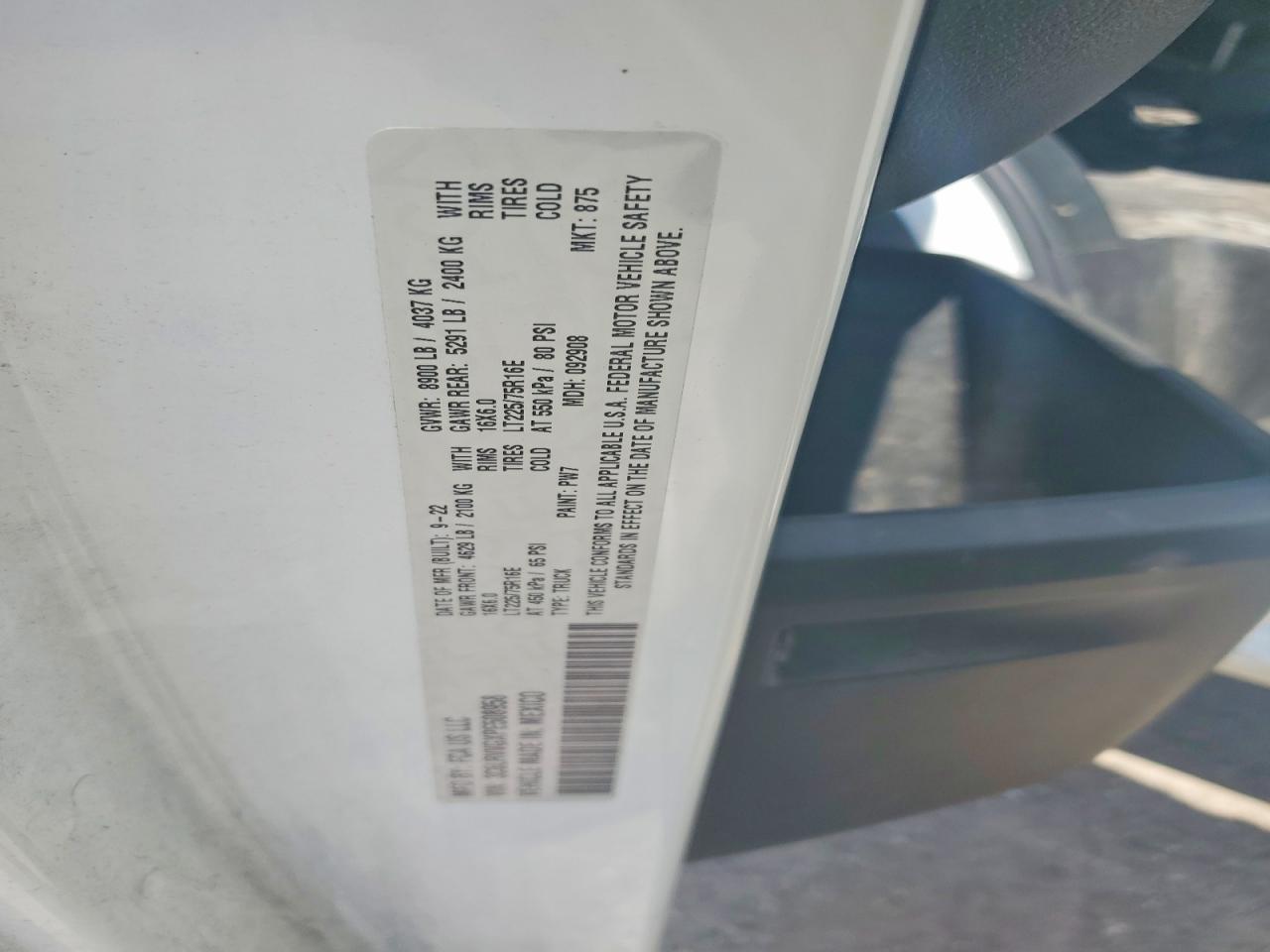 2023 RAM PROMASTER