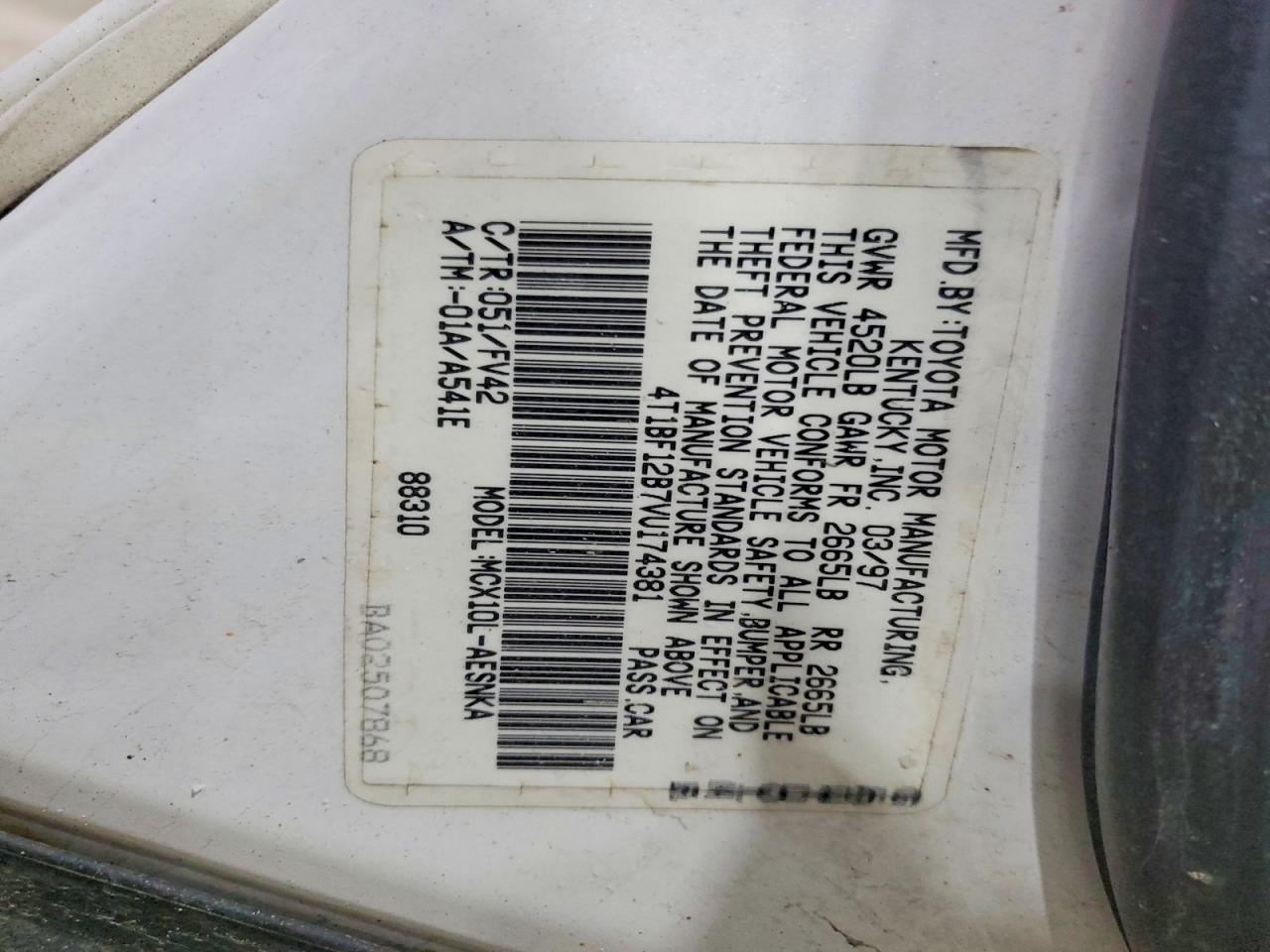 1997 TOYOTA AVALON