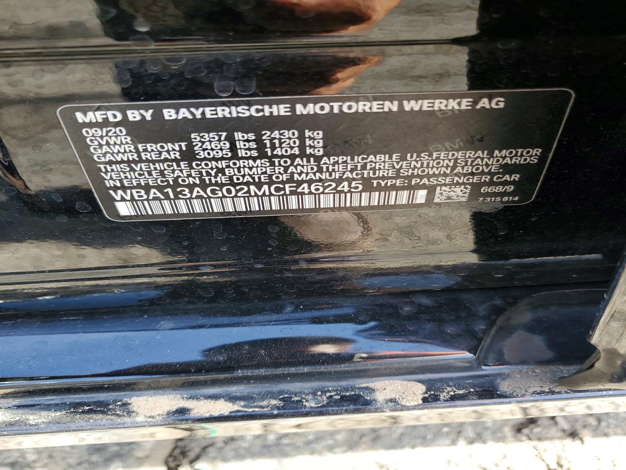 2021 BMW 5 SERIES
