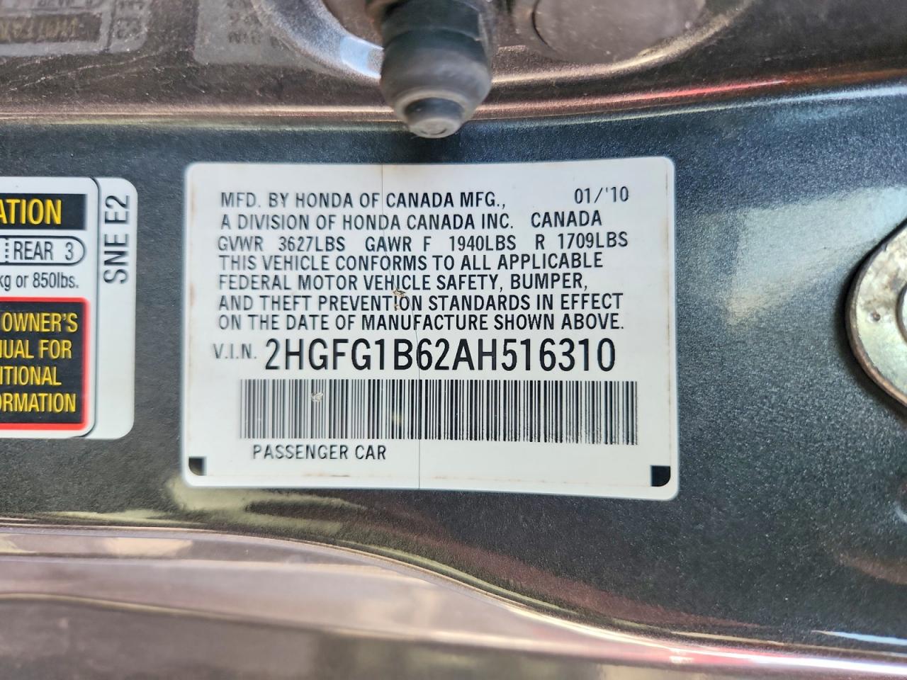 2010 HONDA CIVIC