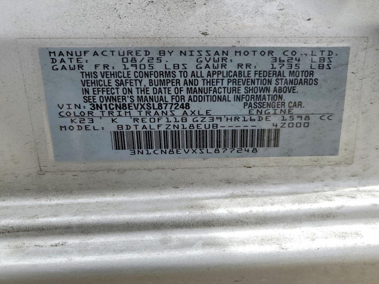 2025 NISSAN VERSA