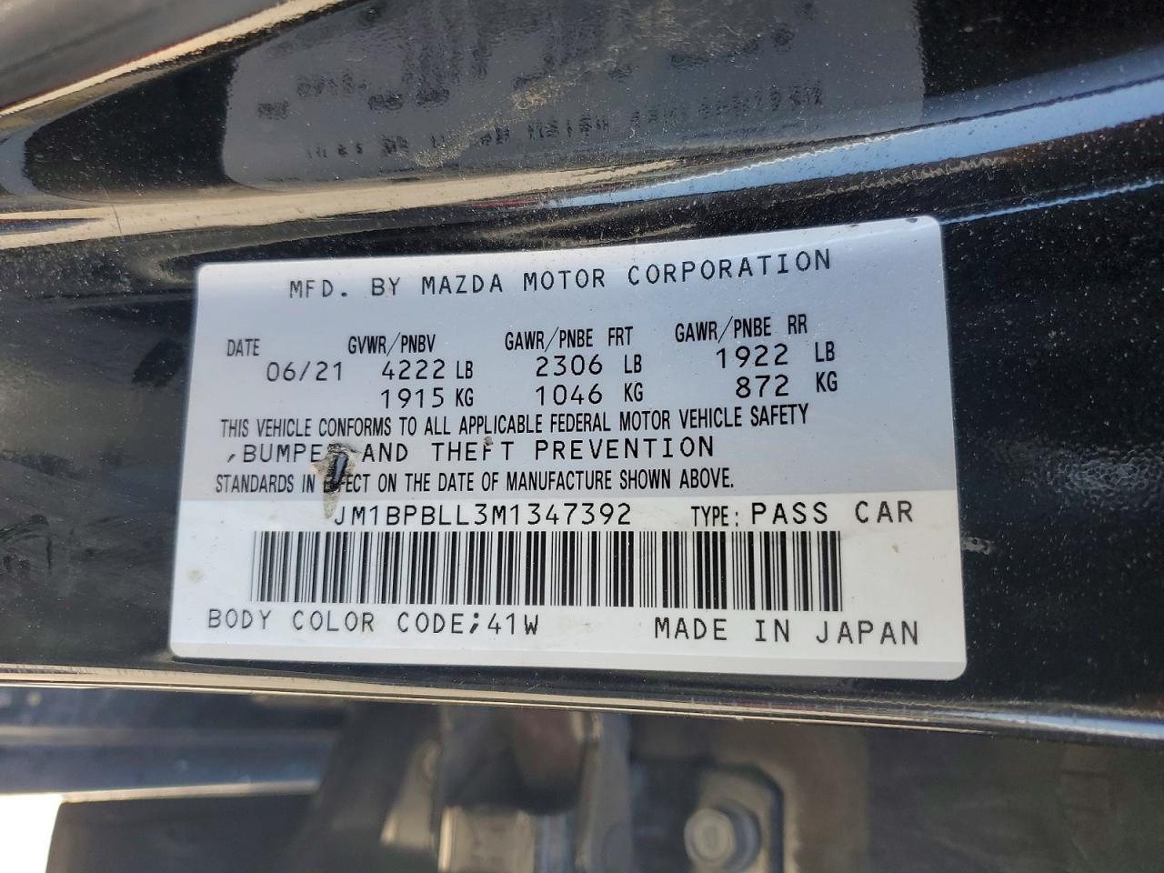 2021 MAZDA 3