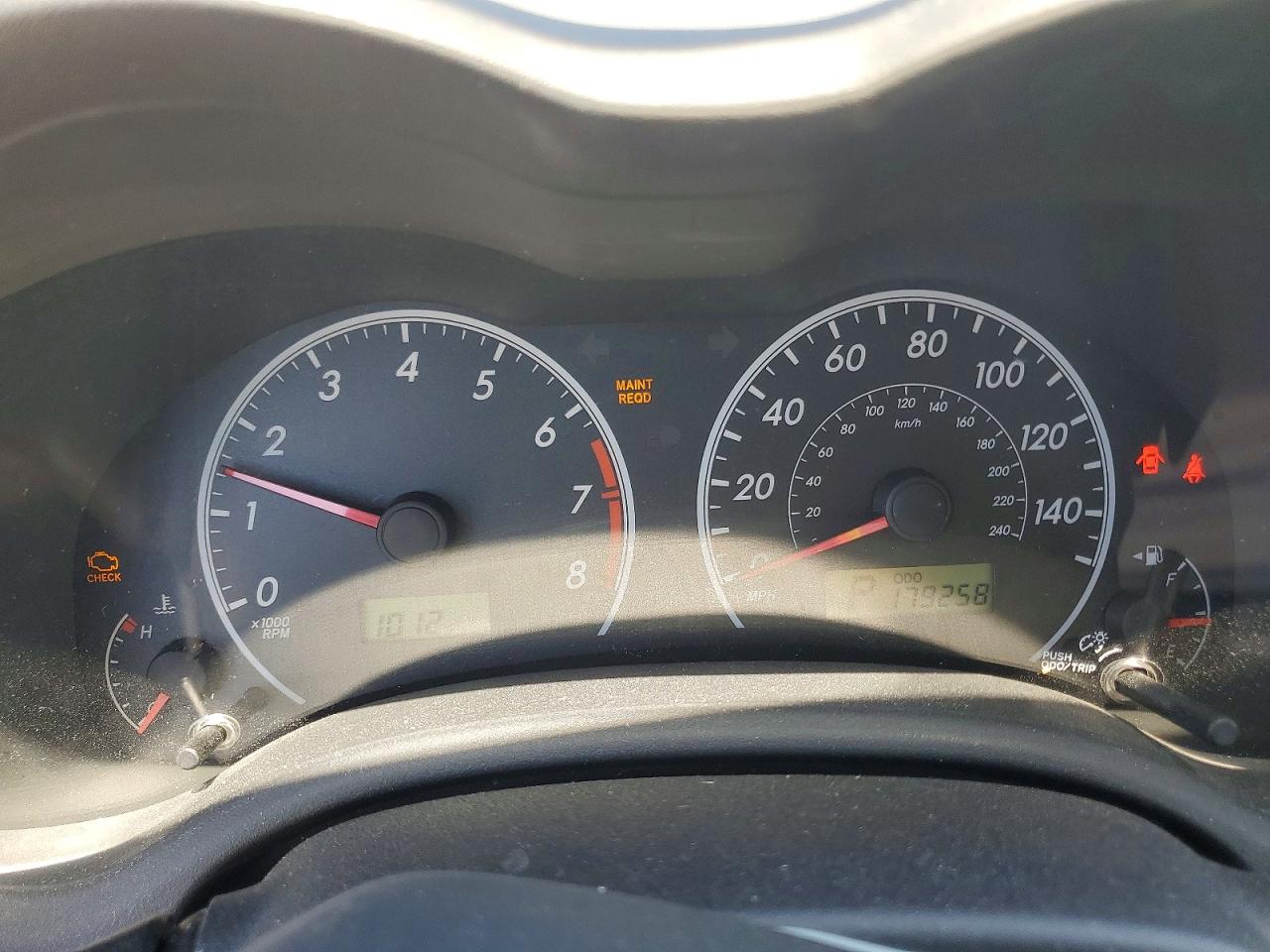2009 TOYOTA COROLLA