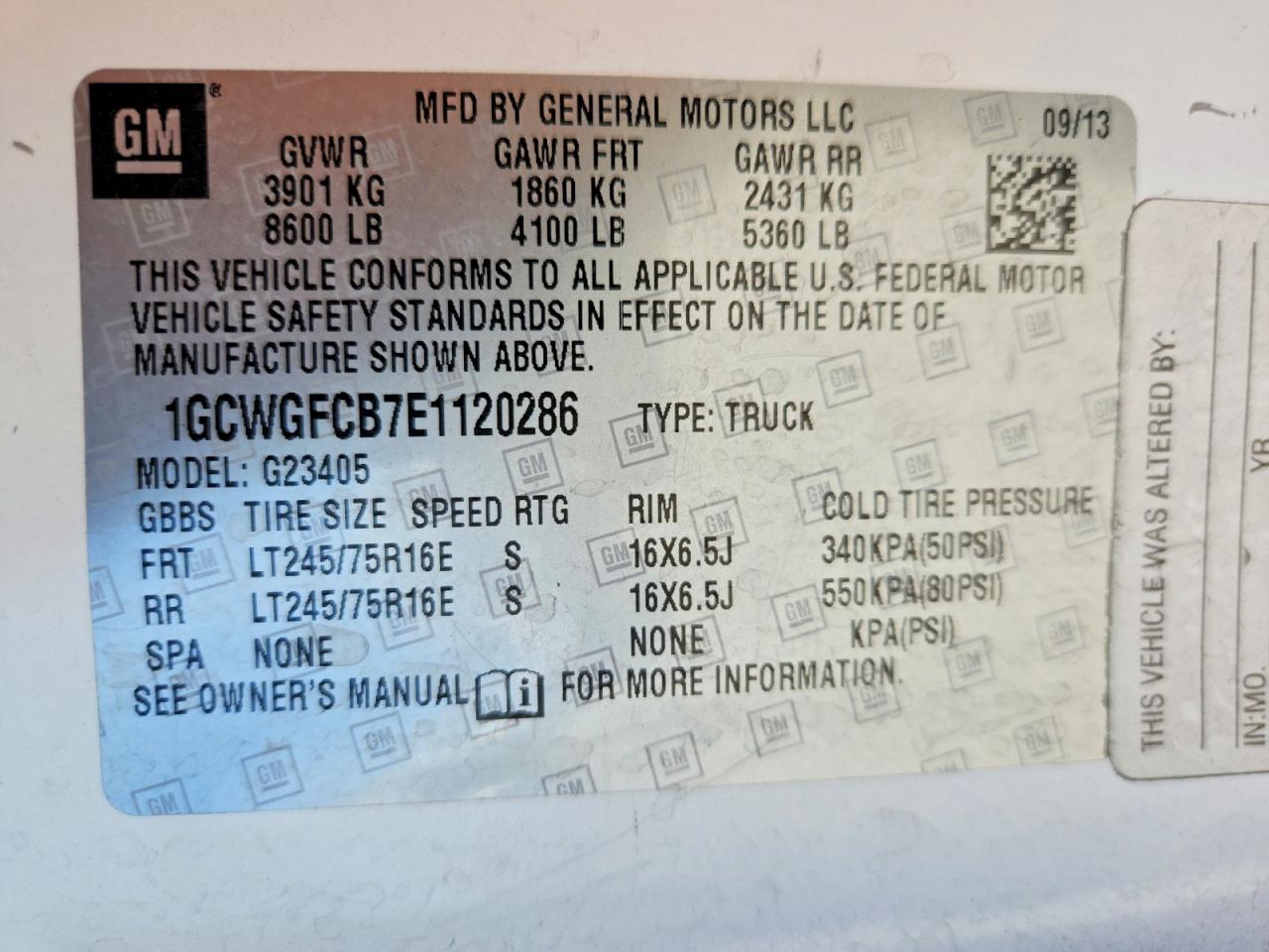 2014 CHEVROLET EXPRESS