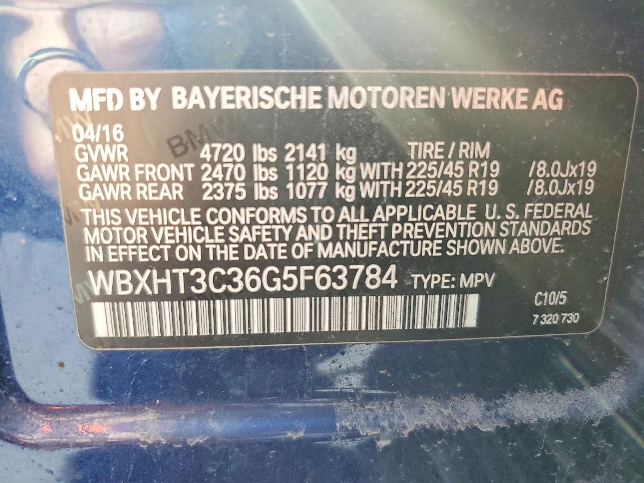 2016 BMW X1