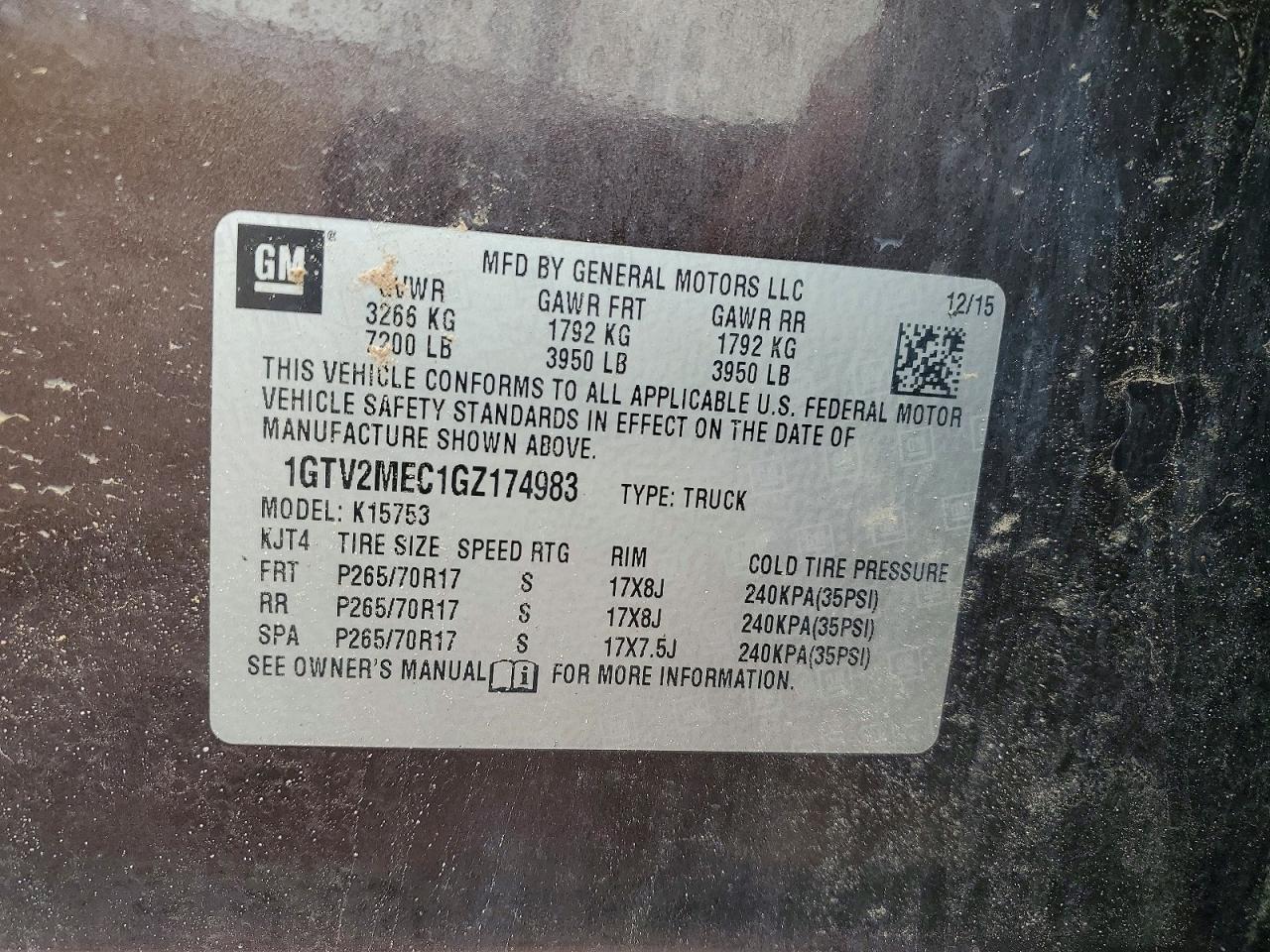 2016 GMC SIERRA